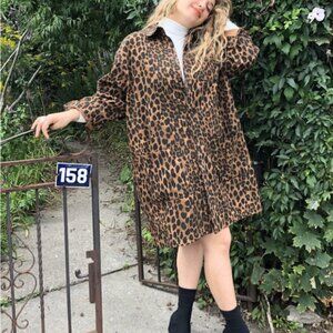 Leopard Print Utility Jacket
